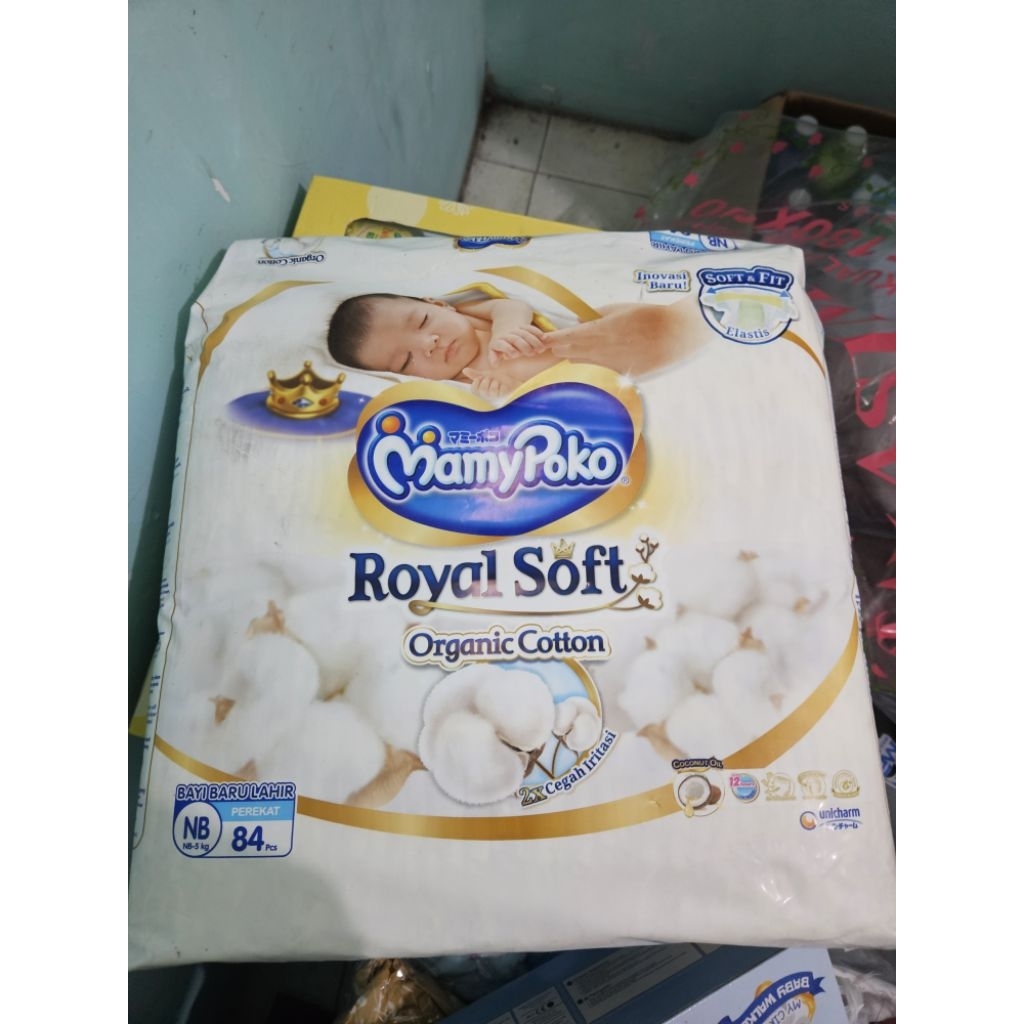 Pampers mamypoko royal soft NB Organic cotton
