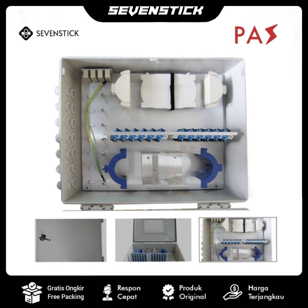 PAZ ODC B 96 Core SC UPC Lengkap Pigtail Adapter Splitter Optical Distribution Cabinet Fiber Optik