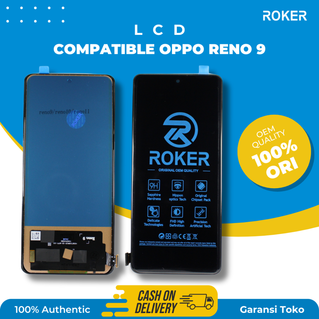 ROKER LCD OPPO RENO 9 RENO 8T/RENO 10 5G/RENO 9 PRO/RENO 9 PRO PLUS/RENO 10 PRO 5G FULLSET LCD TOUCH