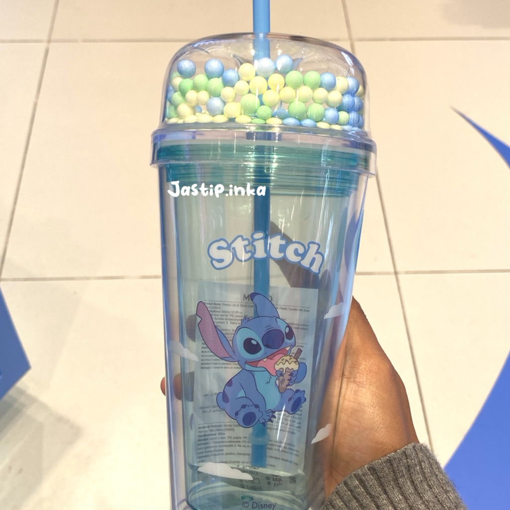 Miniso x stitch - tumbler stitch bola bola