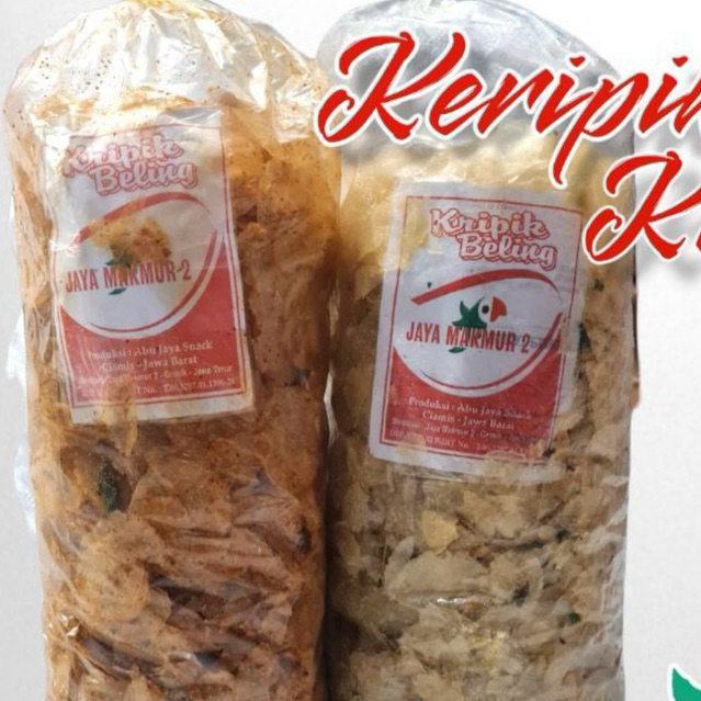 

KERIPIK KACA / BELING 250gram renyah gurih pedas nampol