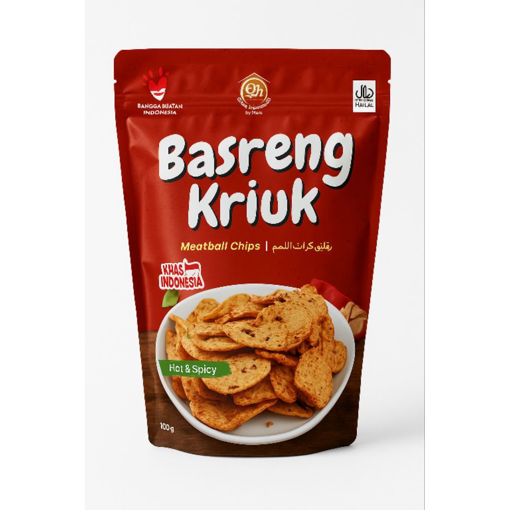 

Basreng Kriuk Qianahomemade Pedas Chili Oil Dau jeruk 100g Cemilan Ringan khas Sukabumi
