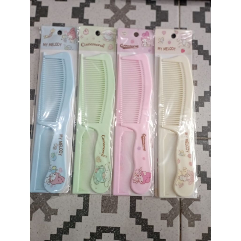 

Sisir Rambut 2in1 Gigi Renggang / Anti kusut Karakter Gambar Korea