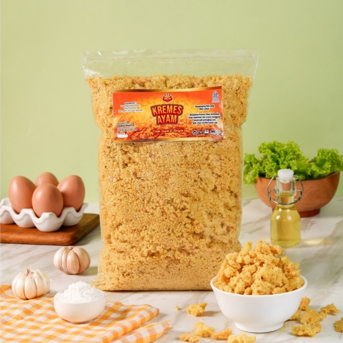 

Ceria Snack - Kremes Ayam 1KG | Kremesan Ayam Enak Kriuk | Kremes Bikin Nagih | Kremes Ayam Non MSG