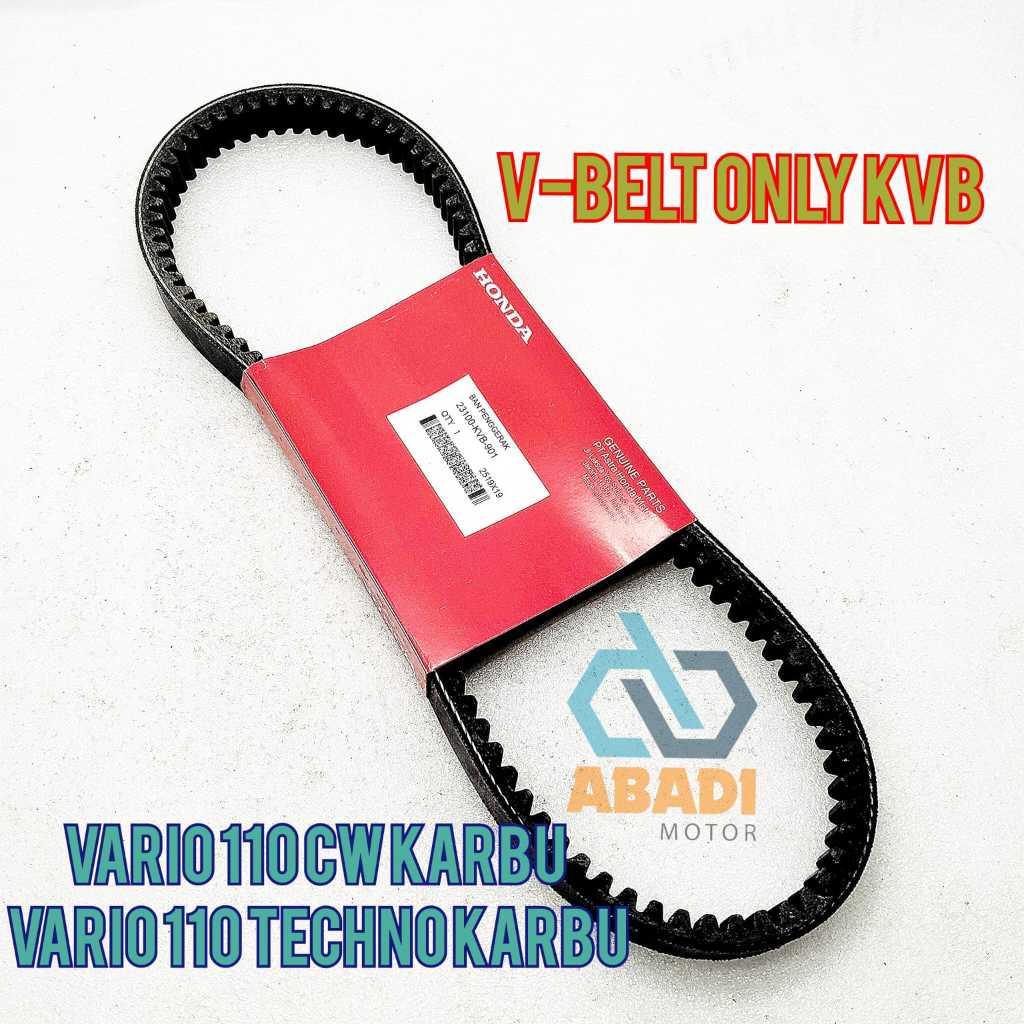 V-Belt Only Ori Honda KVB Vario 110 CW Karbu Vario 110 Techno Vanbelt Panbel Sabuk Pengerak Original