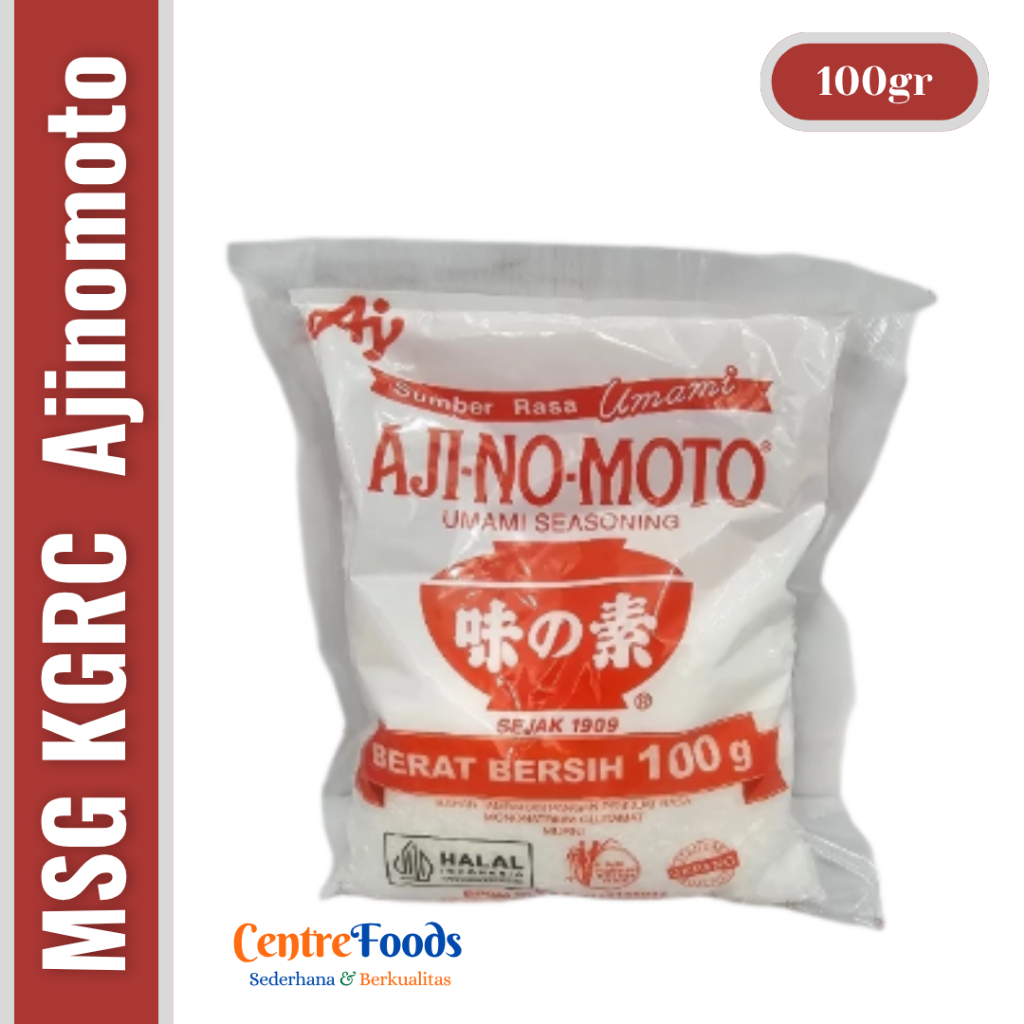 

Penyedap Rasa MSG KGRC - Sumber Rasa Umami Alami AJINOMOTO | 100gr [ Harga Per BKS ]