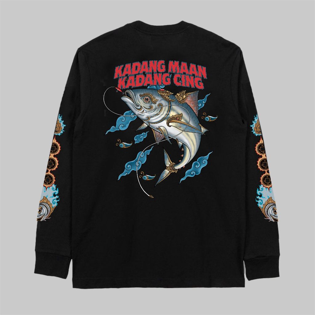 MAAN CING TANGAN PANJANG | IKAN UKIRAN BALI | BALIARTWEAR | BAJU KATA KATA BALI | OLEH OLEH BALI | B