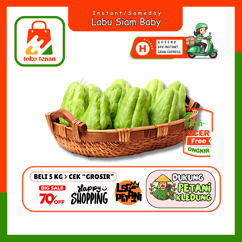 

Tokotenan // Labu Siam Baby -- Sayur Gunung Ecer (H)