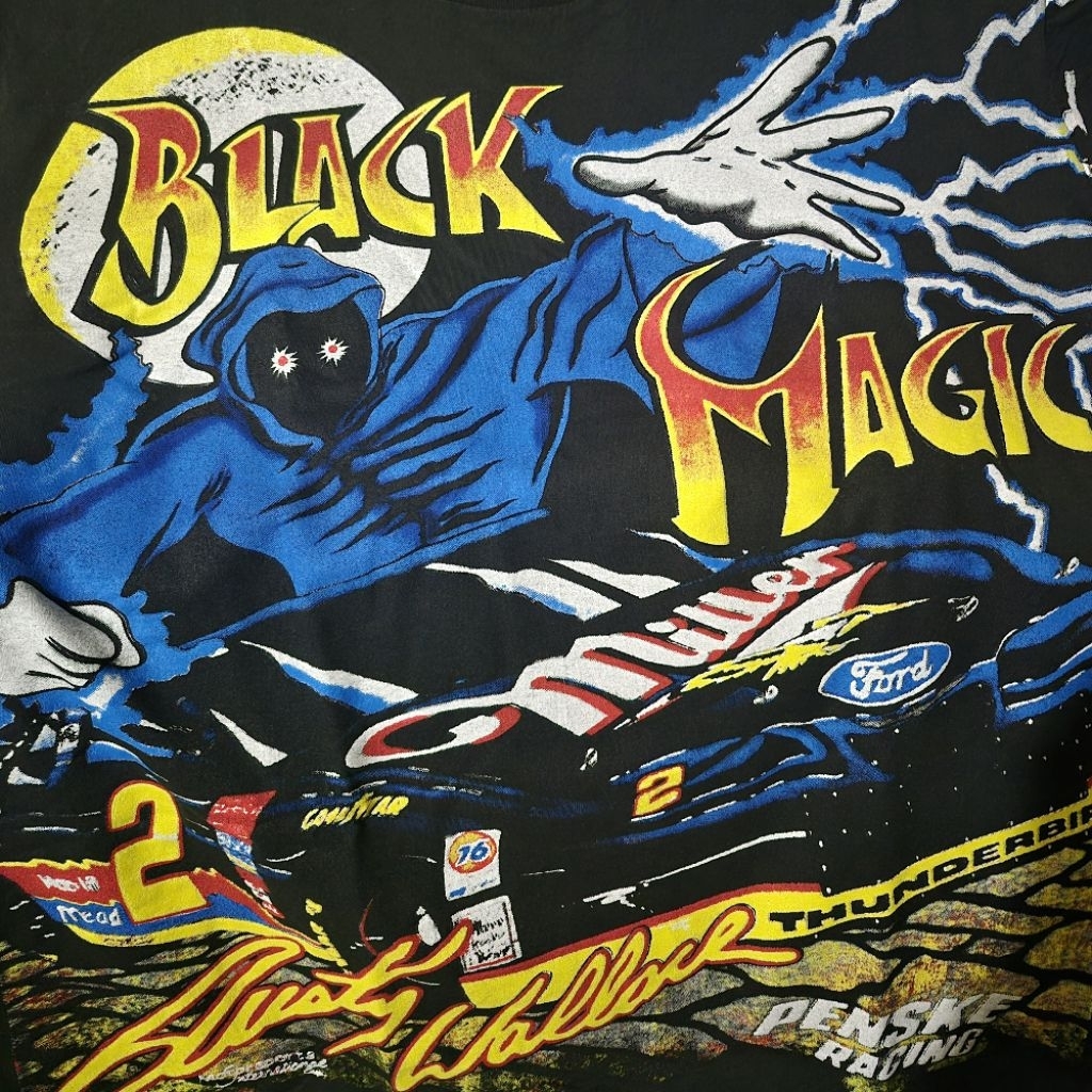 Kaos / Baju Vintage Nascar Black Magic