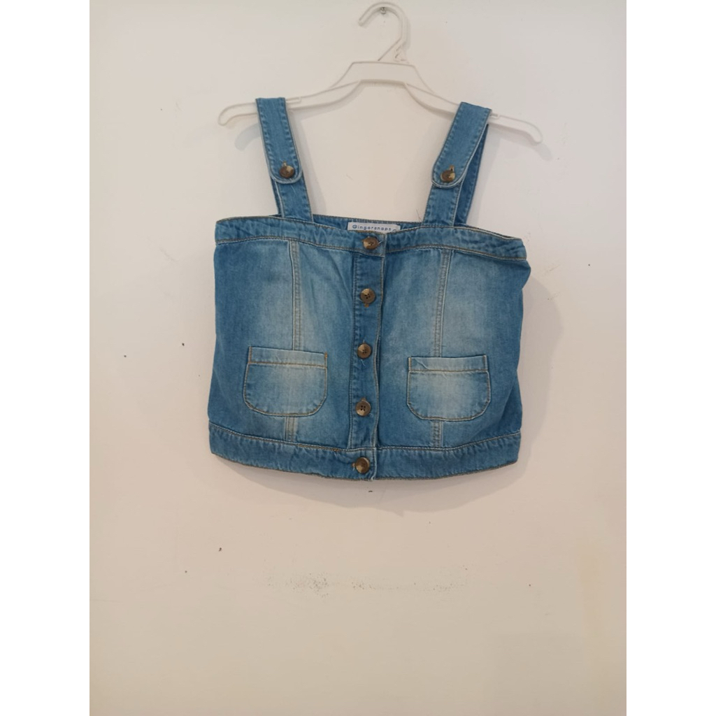 preloved atasan denim gingersnaps size 10