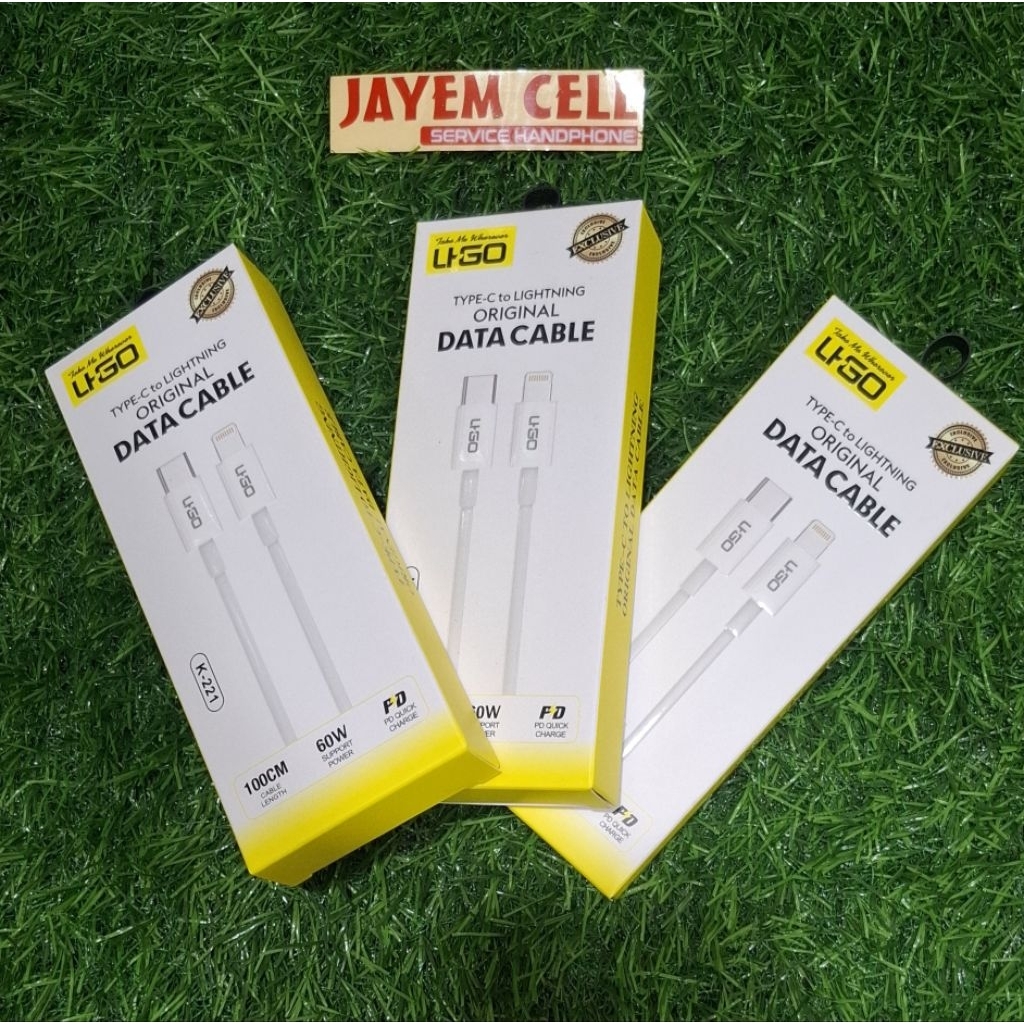 KABEL CHARGER C TO IP 60w UGO