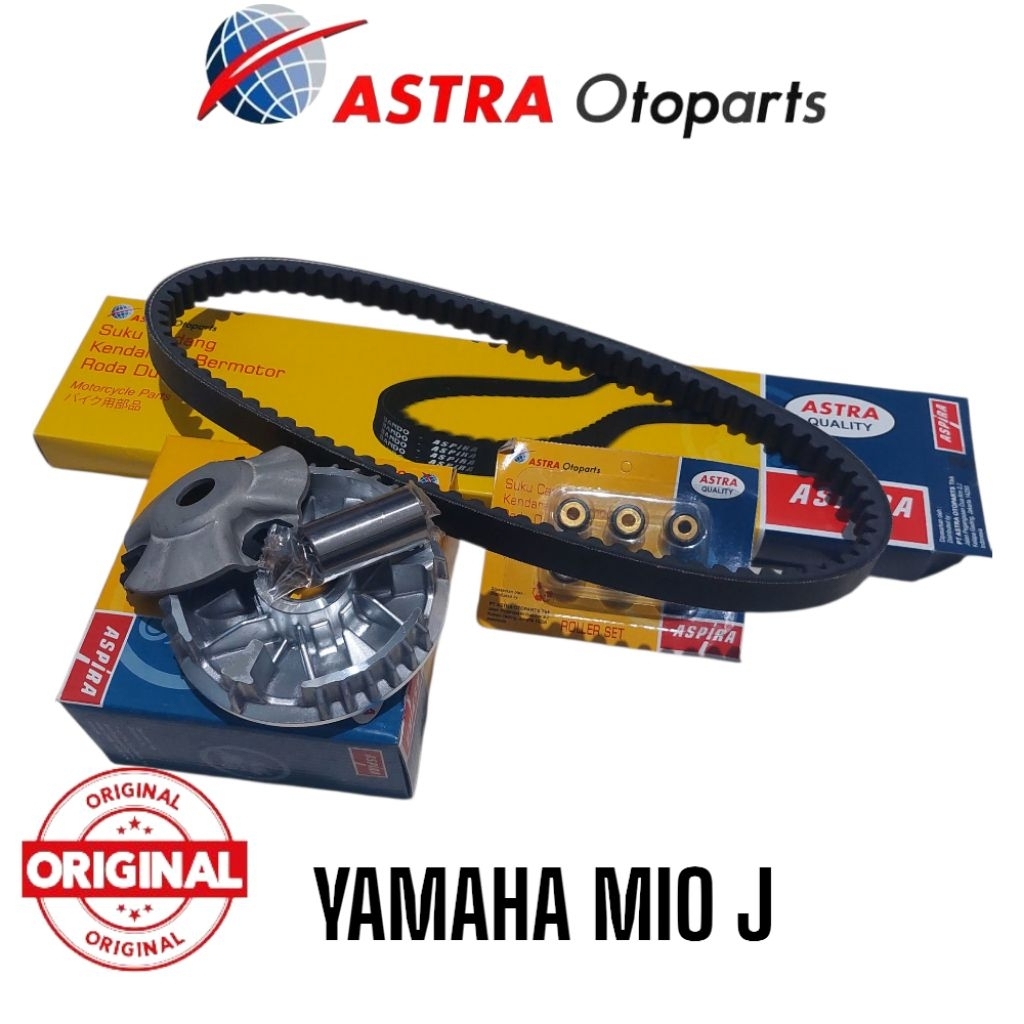 Vanbel Set Mio J Fino 54p Aspira Original, Vanbelt Set Rumah Roller Mio J Fino Original