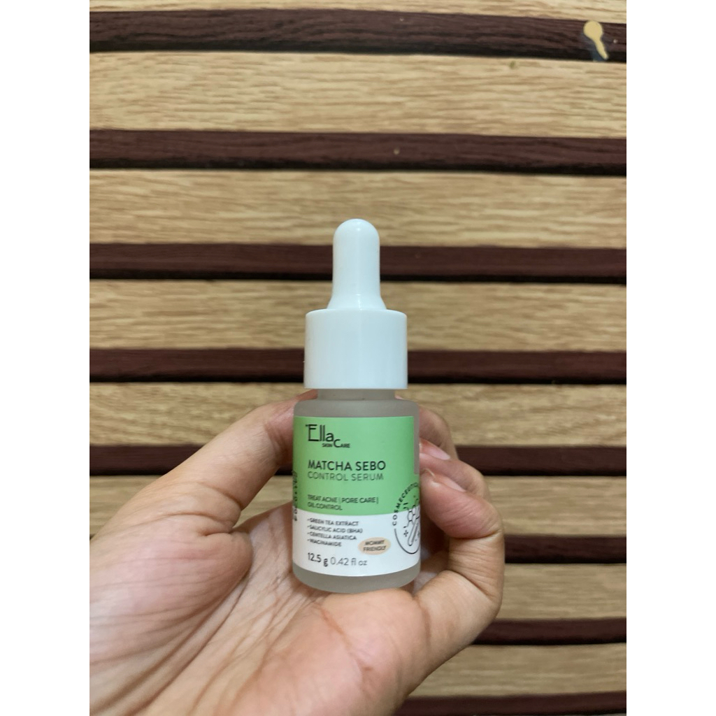 preloved serum ella skincare matcha sebo