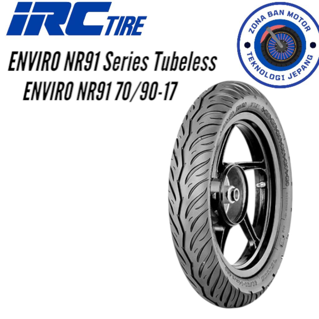 Ban Motor Bebek IRC Enviro 70 90 Ring17 Tubeless