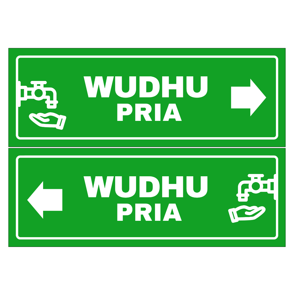 

STICKER ARAH WUDHU PRIA & WANITA – 28x10CM (Anti Air, Vinyl Tebal) SUDAH LAMINASI
