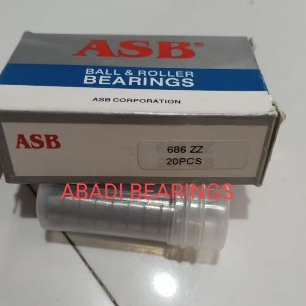 MIKRO BEARING 686 ZZ/686ZZ ASB