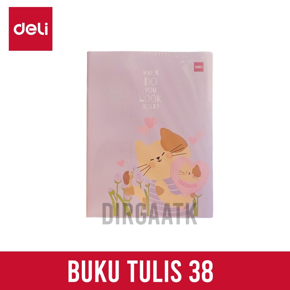 

(Ecer) DELI Buku Tulis 38 Lbr Motif Random