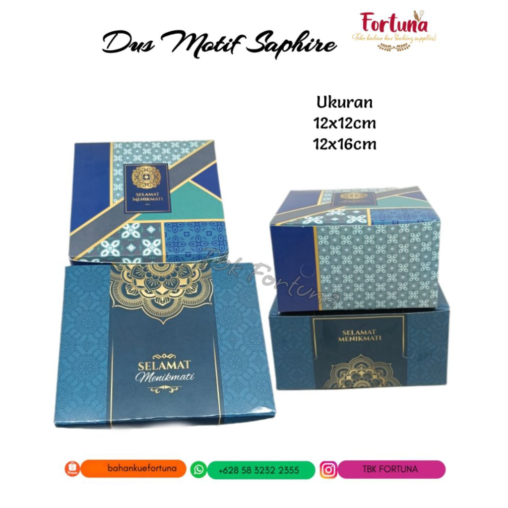 

Dus Motif Saphire uk 12x16 per 10pcs