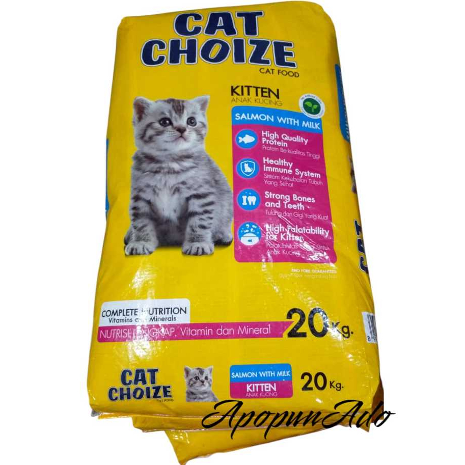 Cat Choize Kitten Salmon (kuning)20 kg karungan