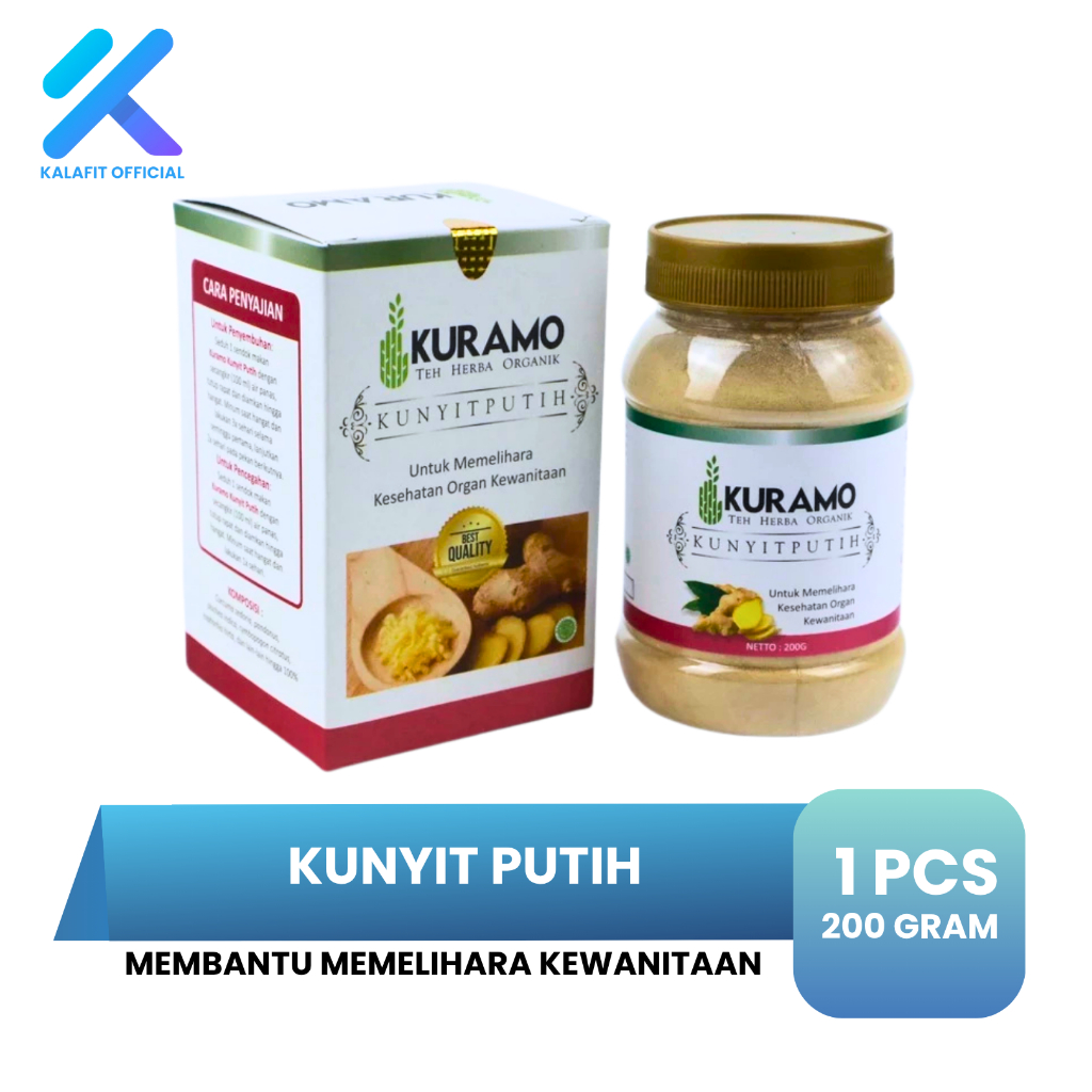 

kURAMO Kunyit Putih Obat Keputihan Herbal Atasi Gatal dan Bau Tak Sedap 200 Gram