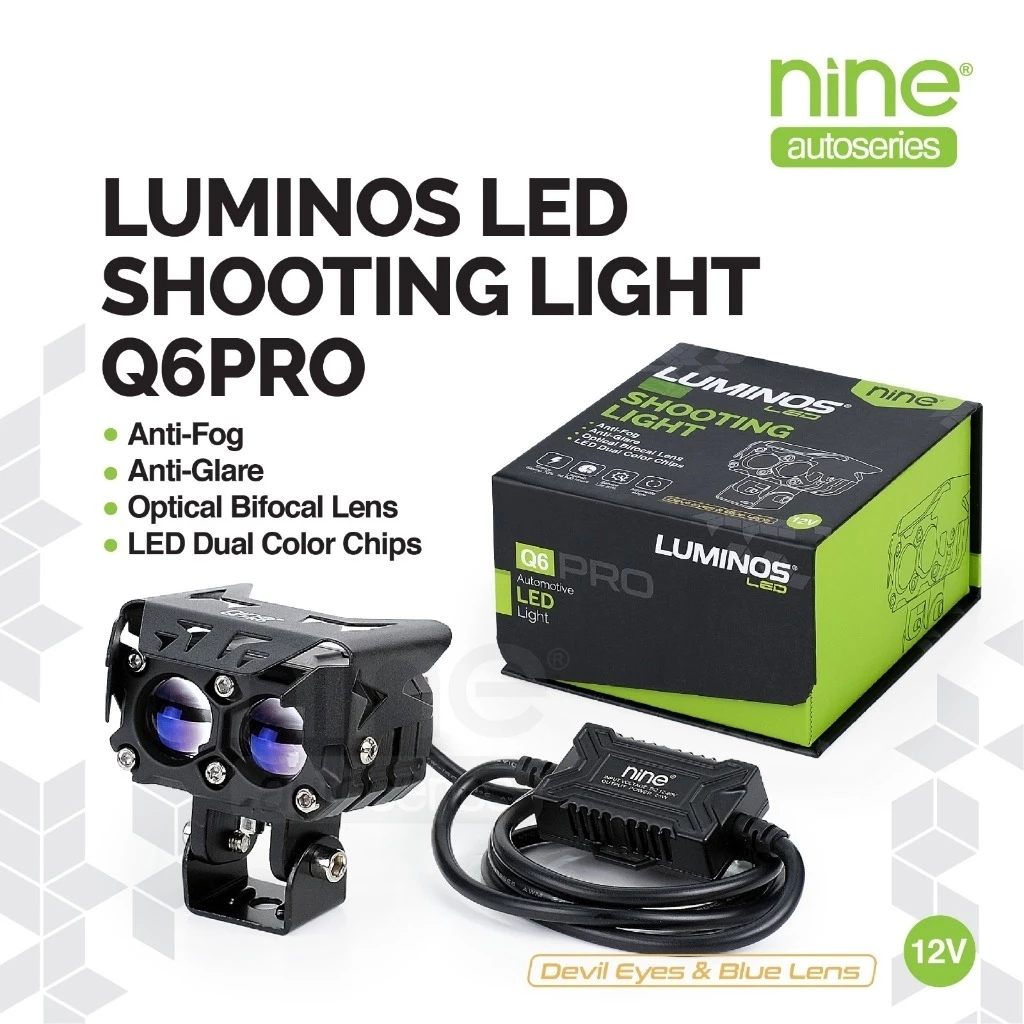 NINE LUMINOS LED Q6 PRO DE-ICE BLUE