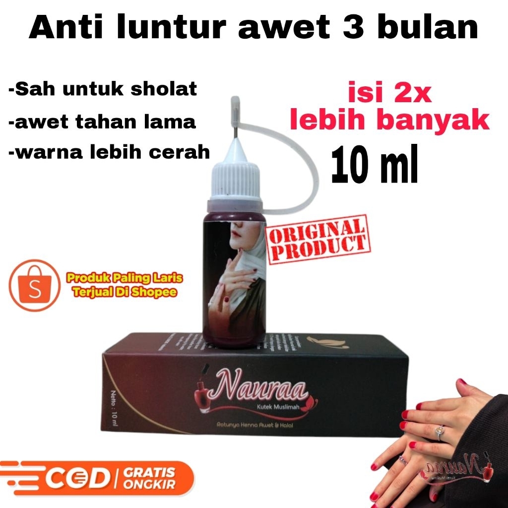 kutek halal untuk sholat kutek naura