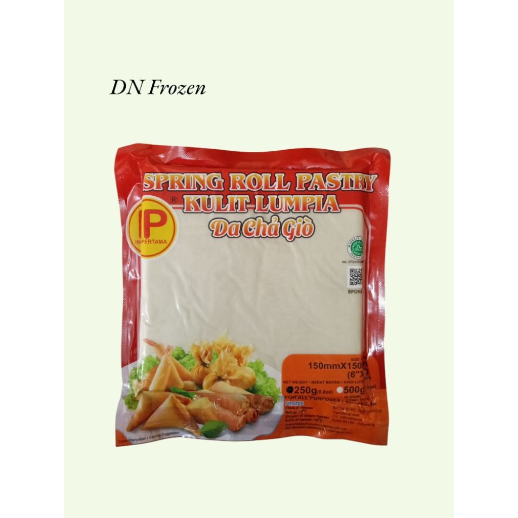 

IP Spring Roll Pastry Kulit Lumpia 250 Gram - 6 Inch