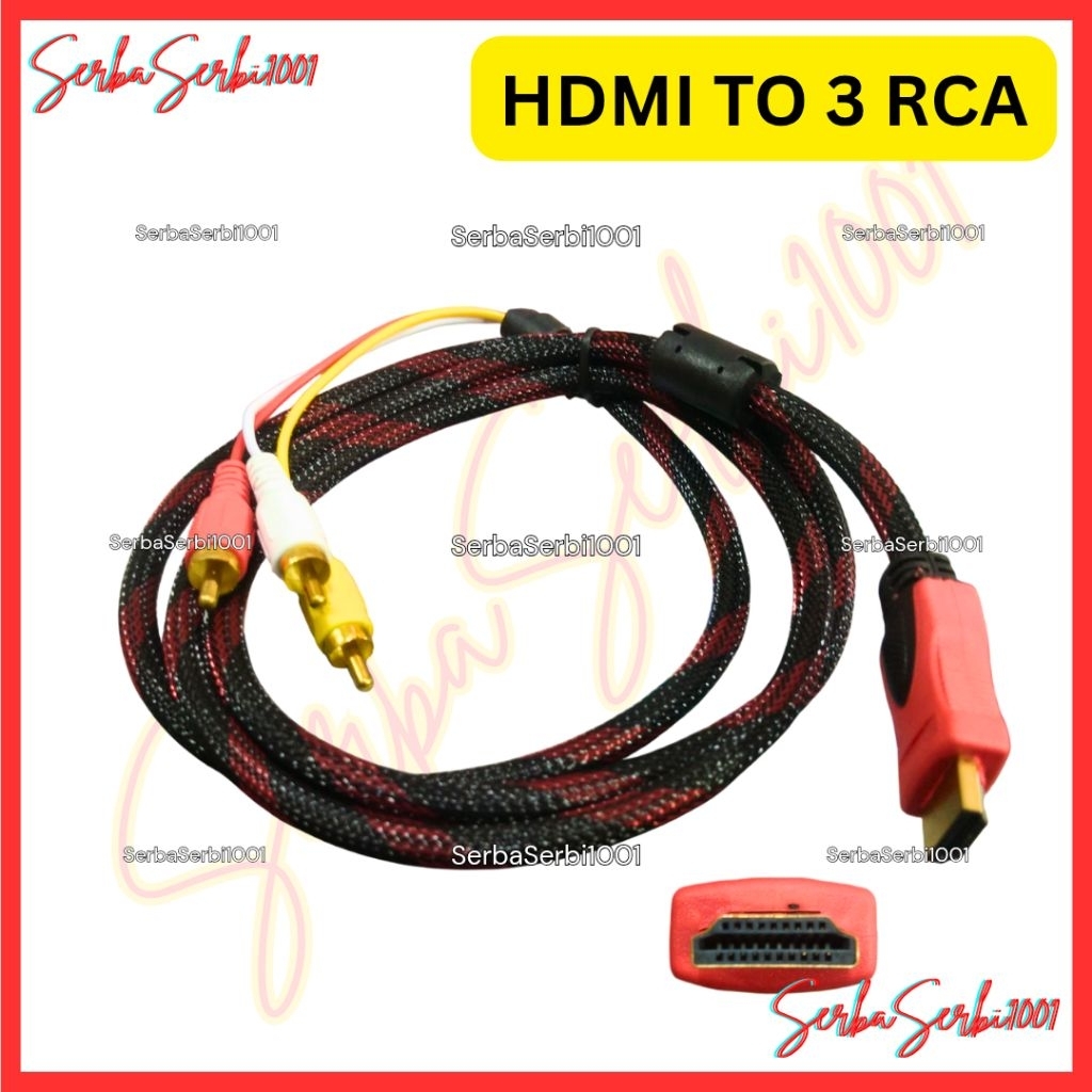 KABEL HDMI TO 3 RCA / HDMI TO RCA