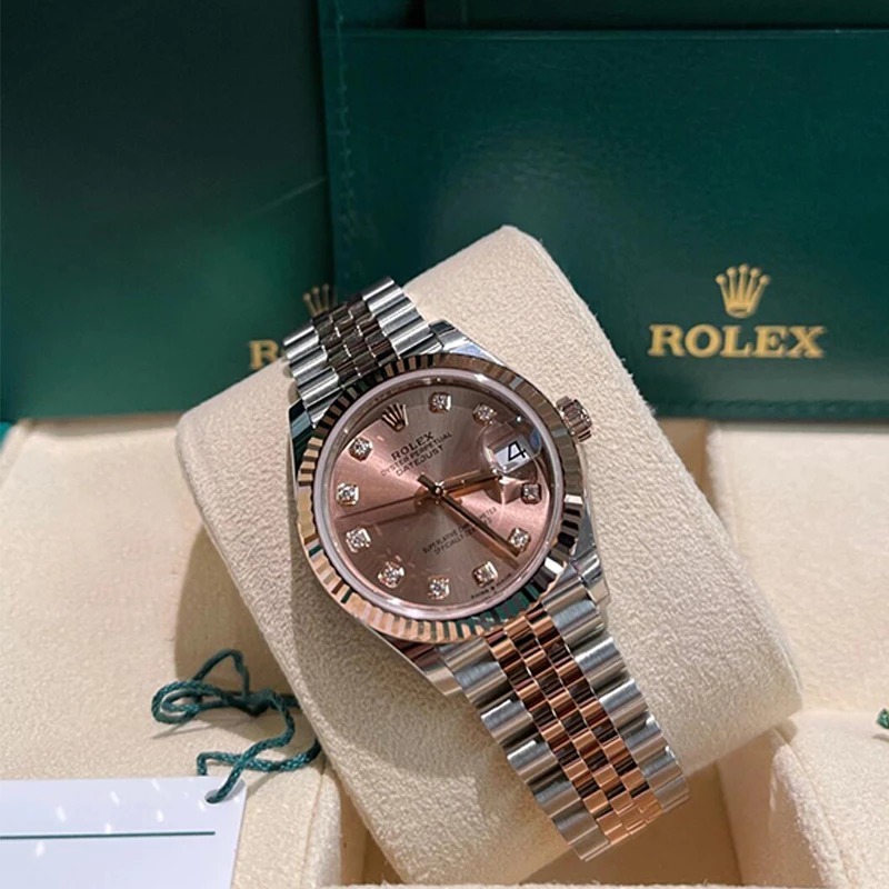JAM TANGAN WANITA DATEJUST SERIES 18K ROSE GOLD DIAMOND 28MM M278271-0028