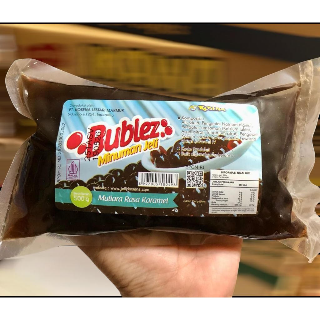 

Bublez jelly rasa caramel / Boba caramel 500 gr