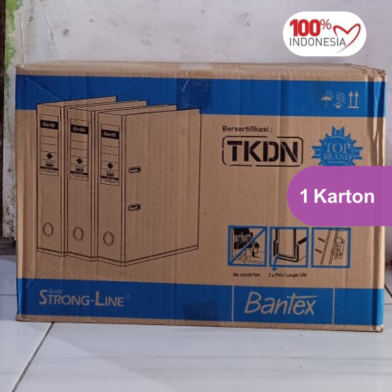 

Ordner Bantex 1465 PVC Folio F4 Tahan Lama Kuat Desain Elegan Bantex Ordner 1465 1 Karton Isi 15 Pcs