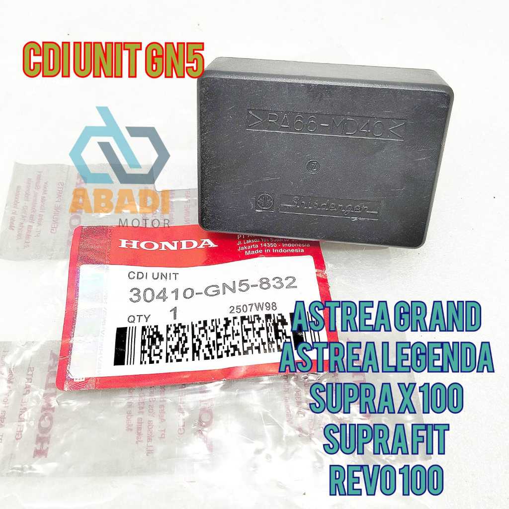 CDI Unit Ori Honda GN5 Astrea Grand Supra X 100 Legenda Supra Fit Revo Lama Kapasitor CDI Original A