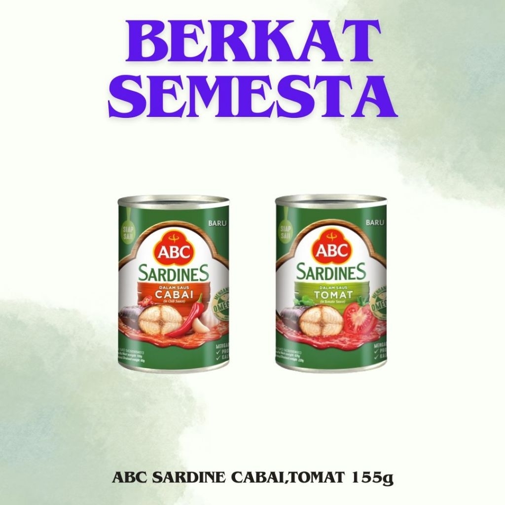 

ABC SARDINES TOMAT,CABAI 155g