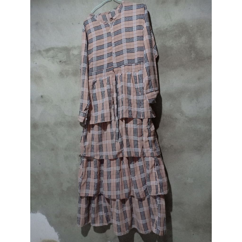 preloved gamis tartan