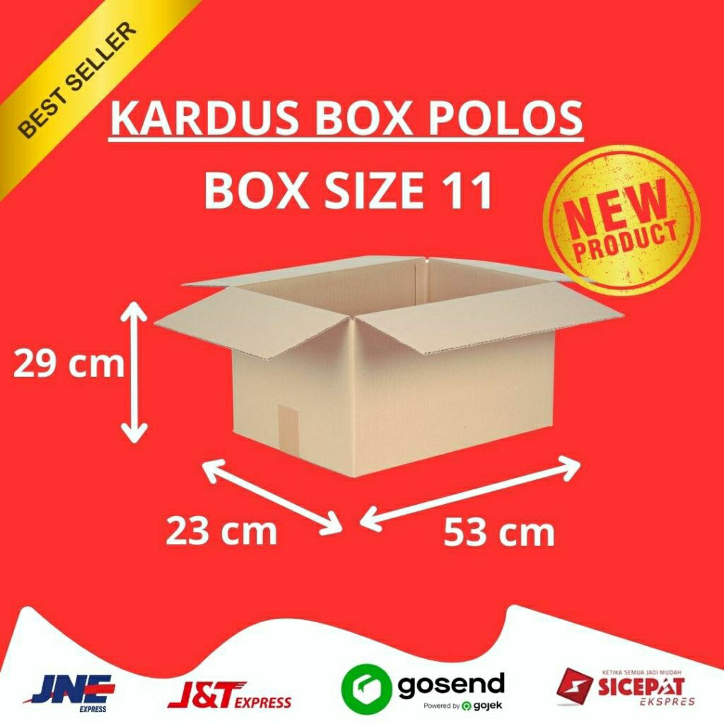 

( ISI 10 PCS ) KARDUS BOX SIZE 11 (53 x 23 x 29 CM)