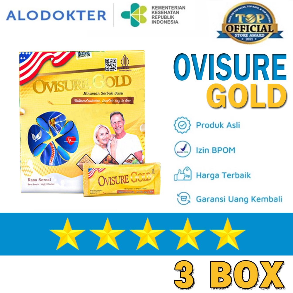 

Serenashop86 New 3 Box Orinal Ovisure Gold - Susu Untuk Pengobatan Tulang Dan Sendi Terbaik Murah