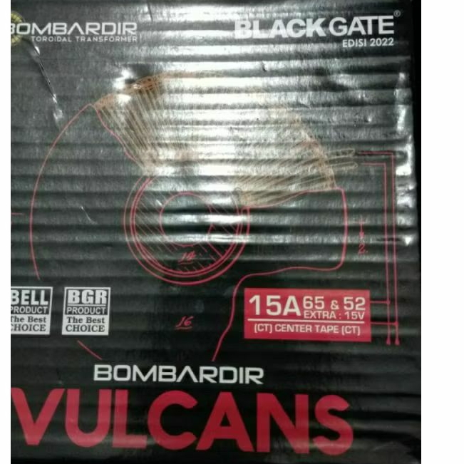 TRAFO DONAT 15a 65V CT Vulcan Bombardir TRAVO TOROID VULCAN