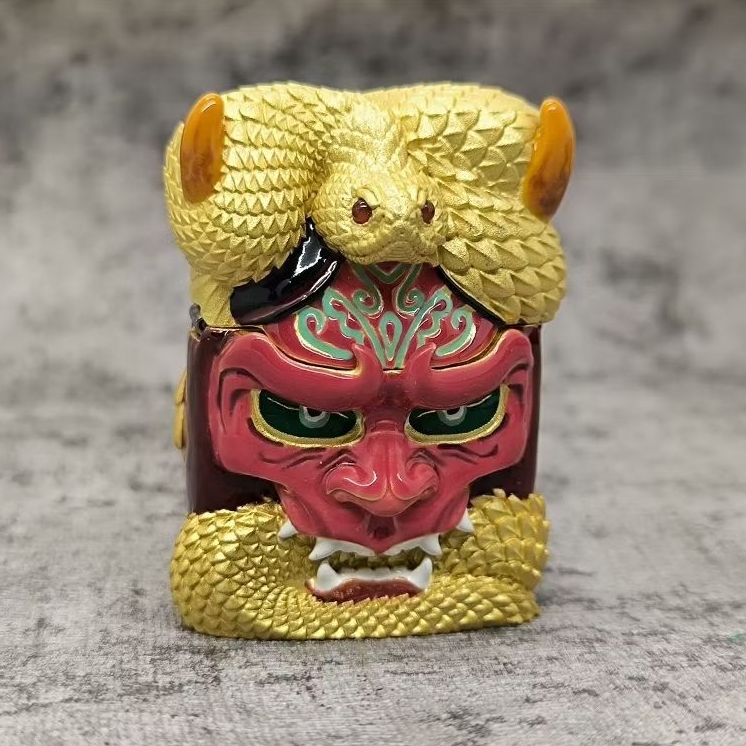 Zippo Onimusha Mask Golden Snake Original