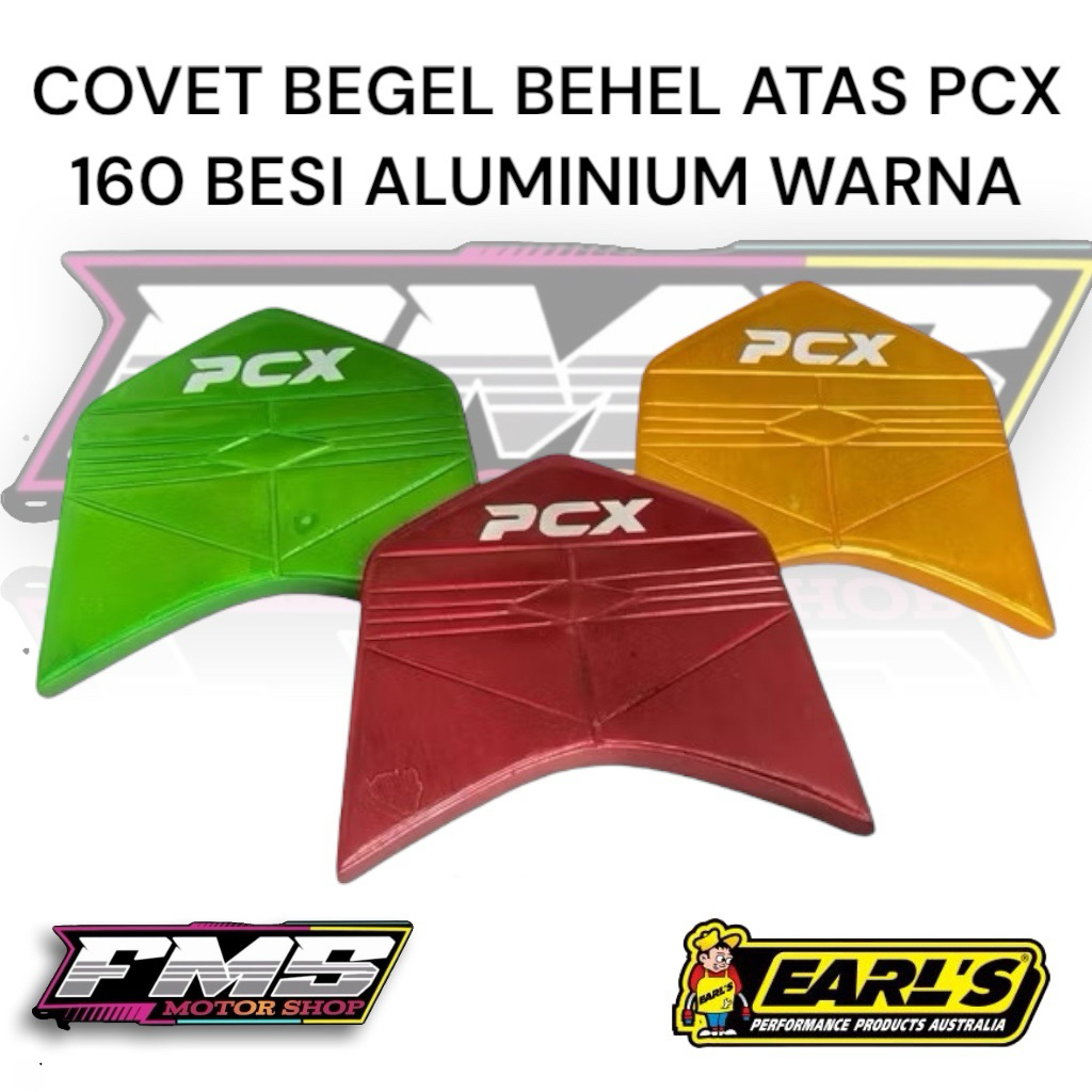 * cover begel atas PCX 160 besi alumunium warna/ cover tutup atas begel behel PCX 160 besi alumunium