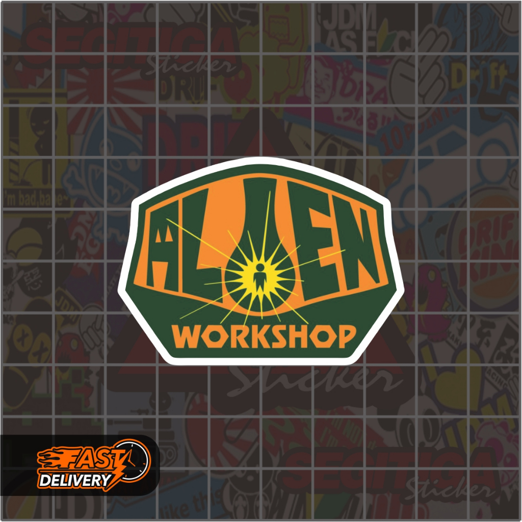 

Sticker Alien Workshop Ukuran 5.5 x 4 Cm