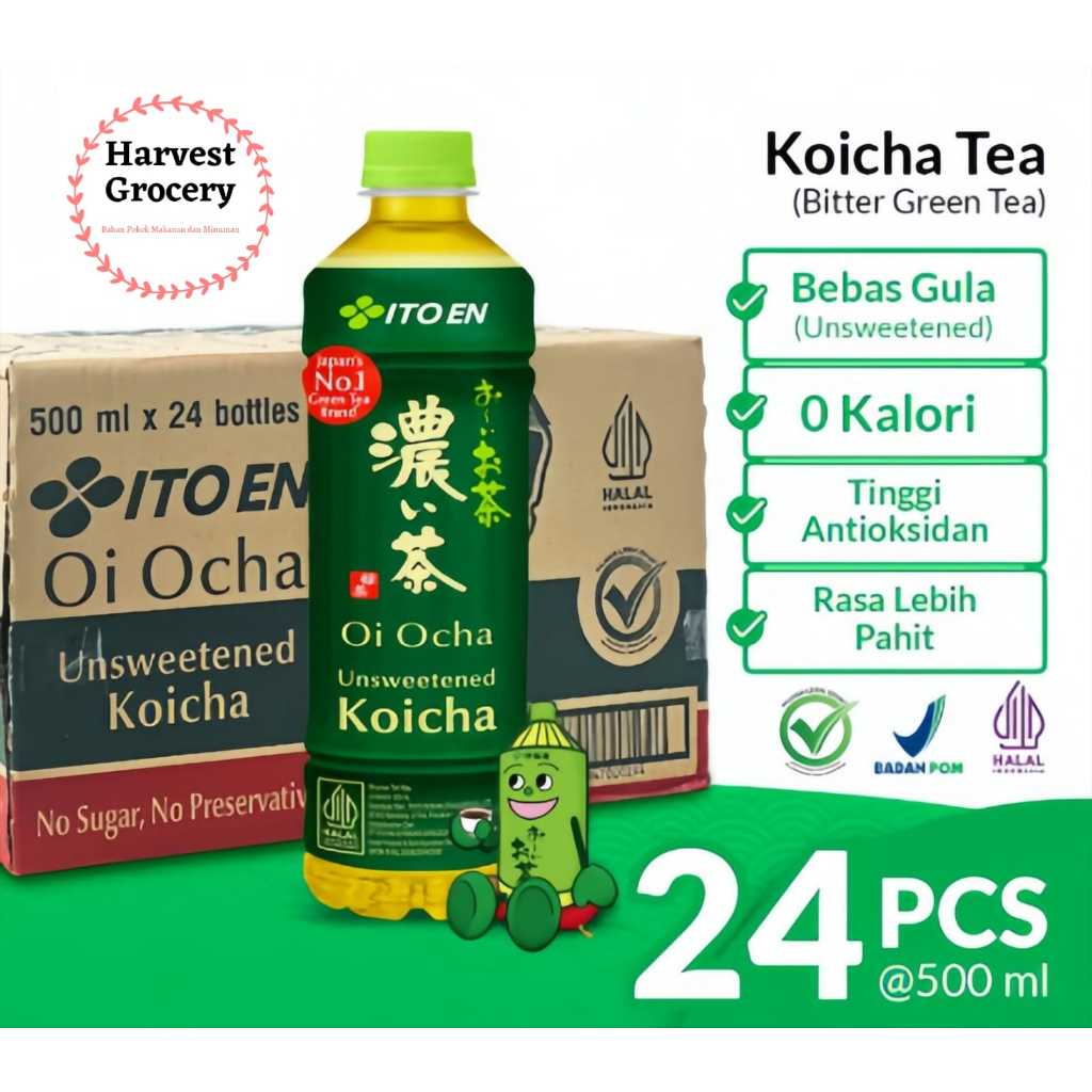 

ItoEn Unsweetened Koicha Tea (Bitter Green Tea) @500ml x 24 Bottles