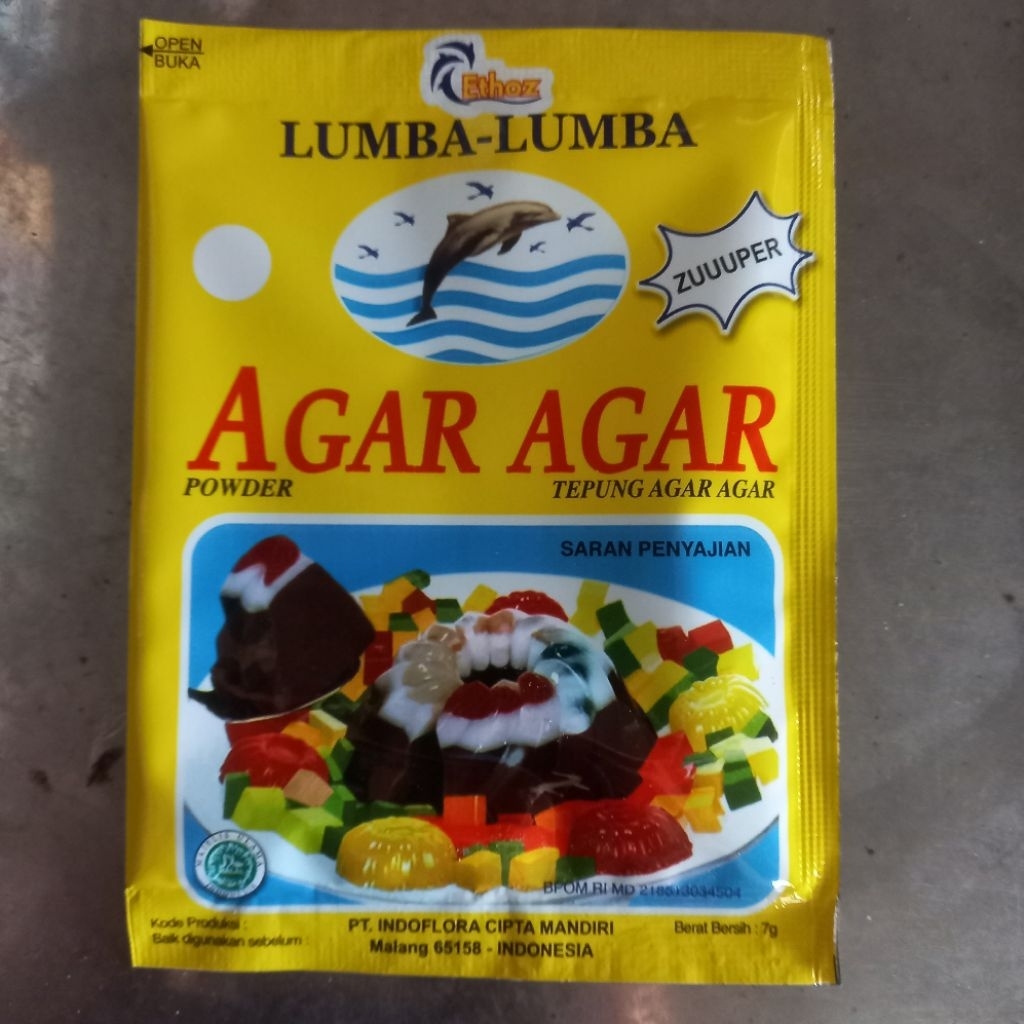 

Agar Agar Plain Lumba Lumba 7 g