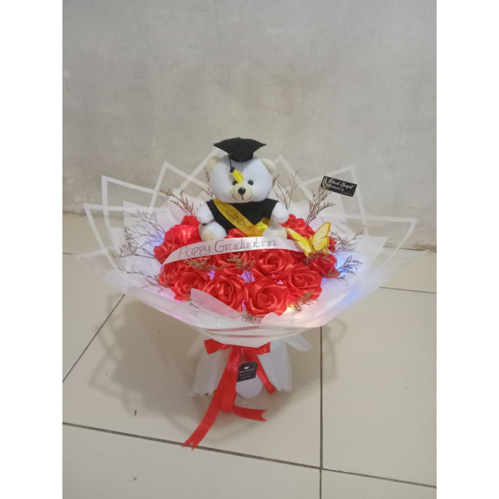 

buket bunga pita satin buket boneka bunga pita satin terbaru kekinian roundt buket jumbo