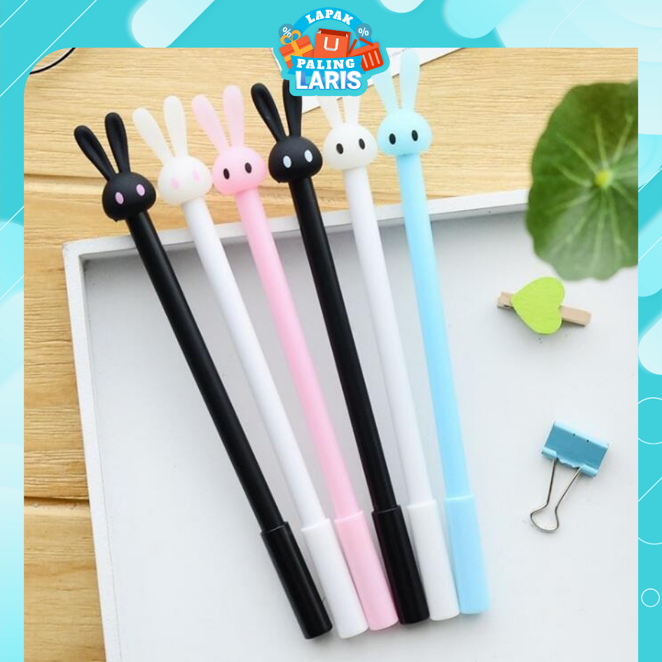 

LPL Pulpen Pena Bentuk Karakter Kepala Kelinci Bolpen Karakter Bunny Lucu Unik Pulpen Karakter Gel Imut Pulpen Gel Pena