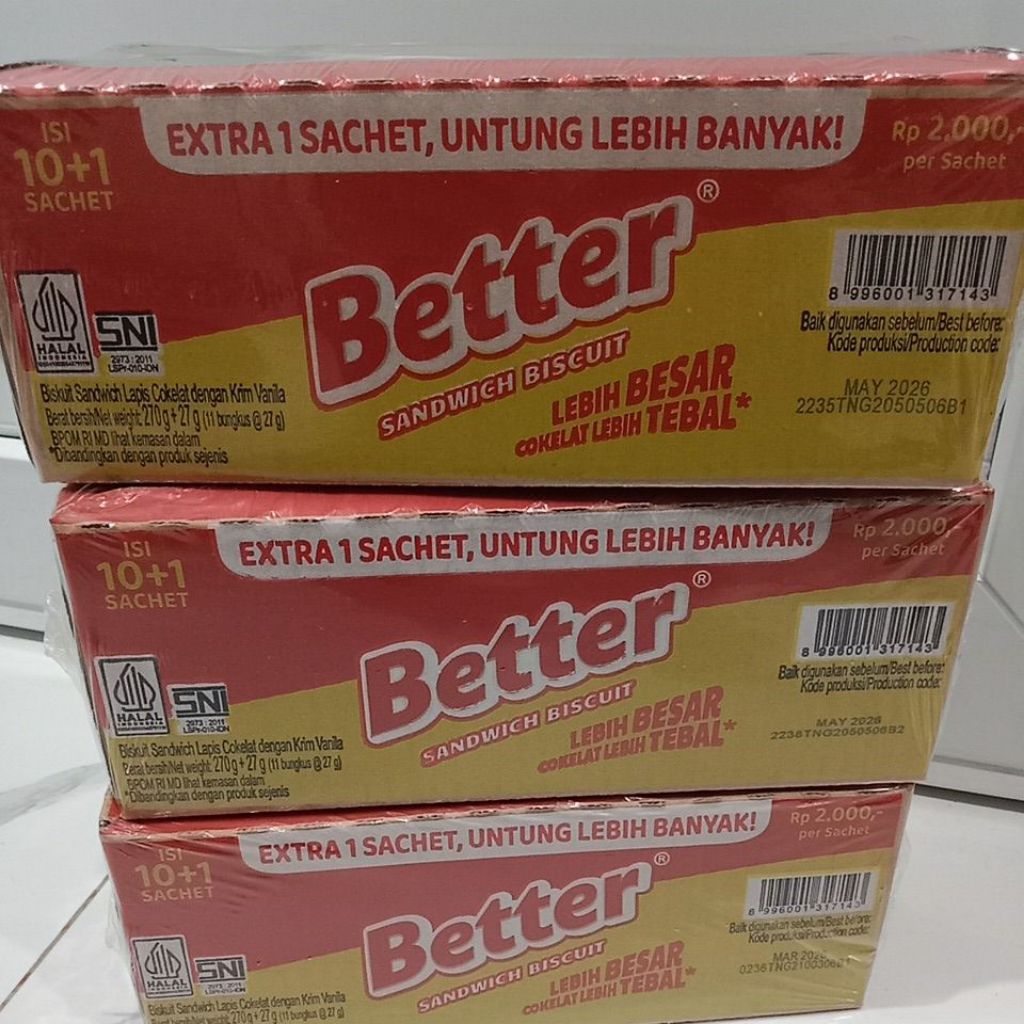 

BETTER SANDWICH BISKUIT RENCENGAN ISI 10 PCS @27gr