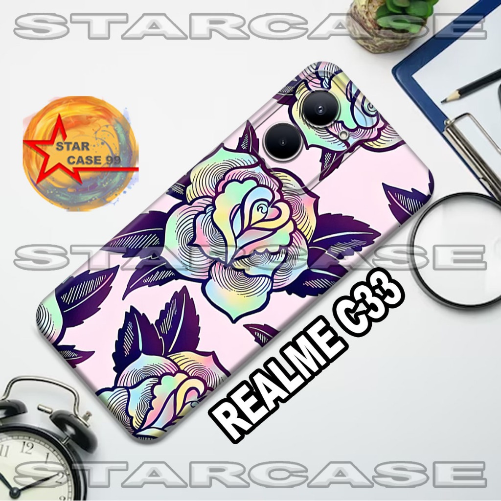 Softcase realme c33 /S5/Motif cewek/case realme c33/casing/silicon/silikon