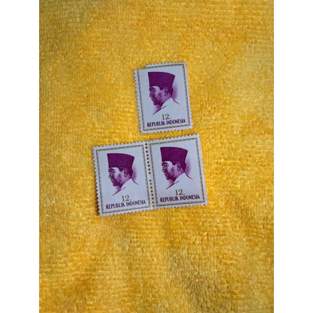 

perangko indonesia 12,-