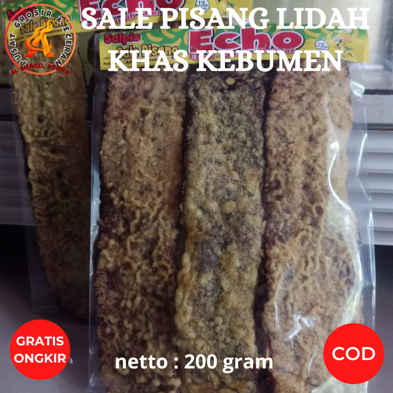 

Cemilan Sale Pisang Goreng Kering Manis Khas Kebumen 150gram
