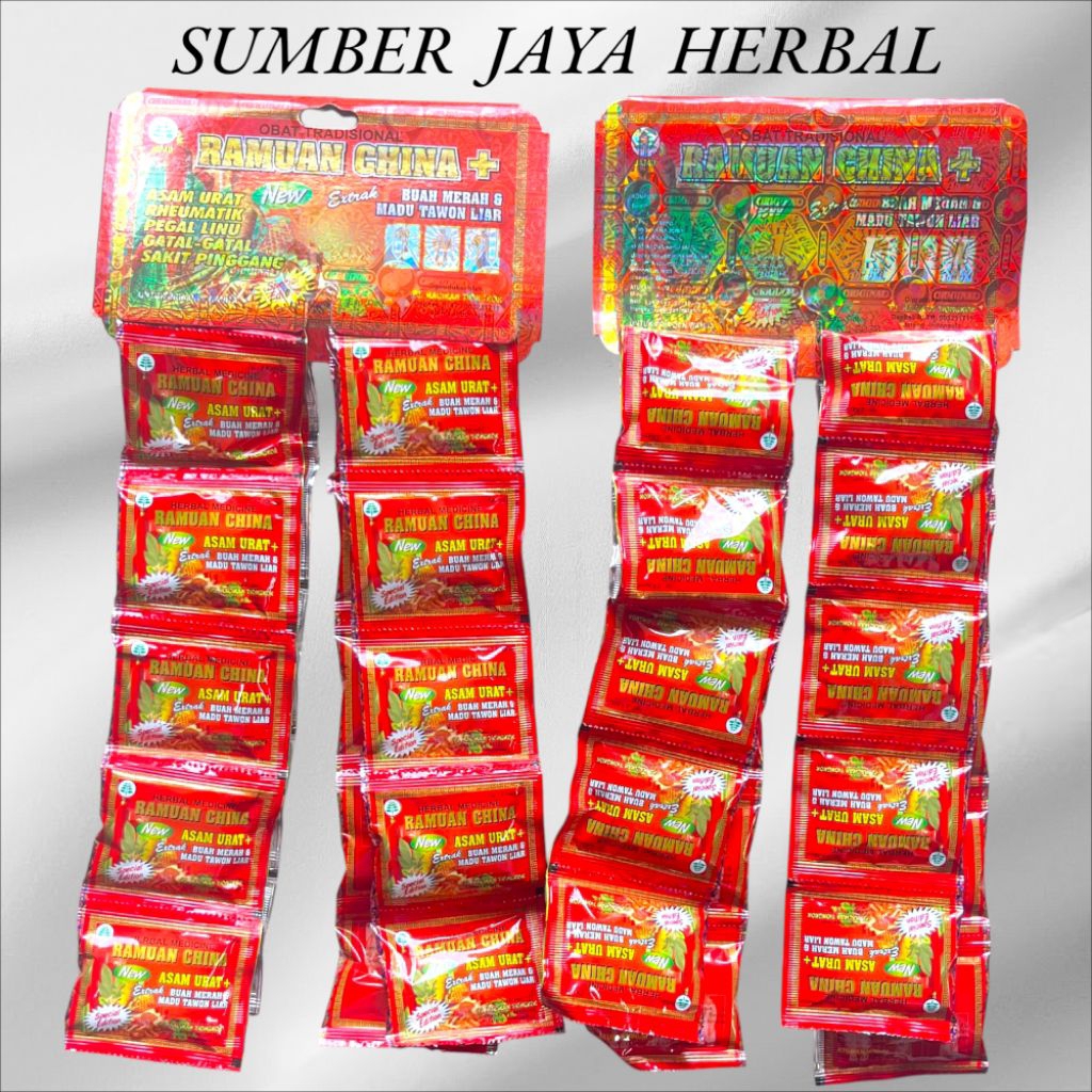 RAMUAN CHINA BUAH MERAH MADU TAWON ASAM URAT LINU