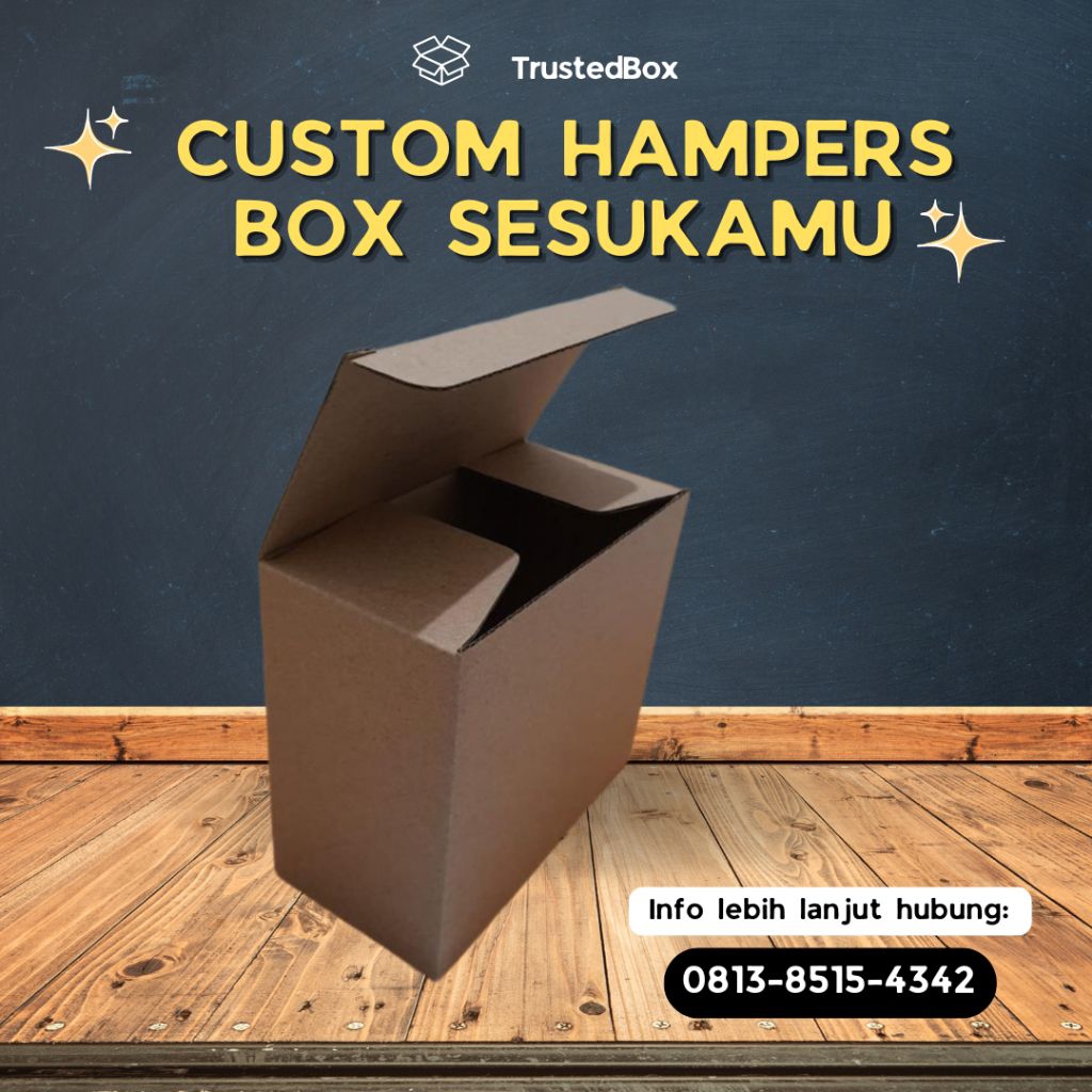 

Kardus die cut untuk kemasan model fliptop ukuran 11,6x5,8x10,6